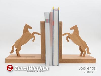 Bookends Horses (cnc)