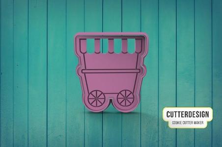 Ice Cream Cart Ice Cream Stand Cookie cutter M2