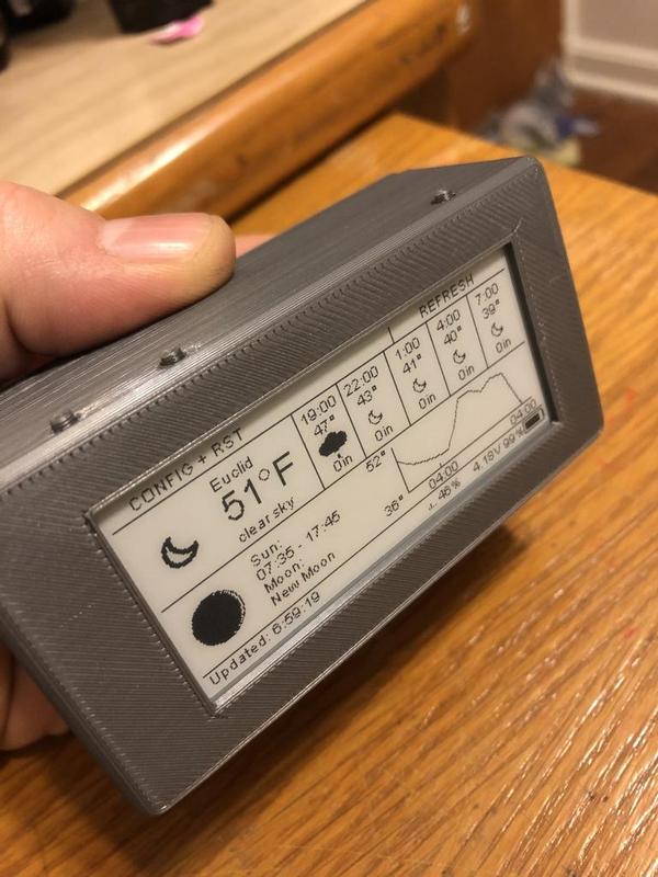 ePaper Weather Station AZSMZ Mini 2.9" Enclosure