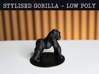 Stylized Gorilla - Low Poly 