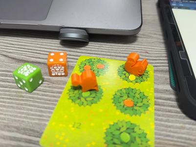 Grove Card Game Components Squirrel and Cart