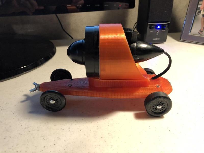 Ducted Fan Pinewood Derby Car
