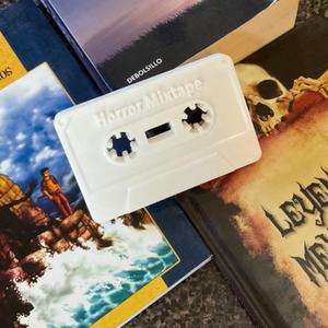 HALLOWEEN HORROR CASSETTE BOOKSHELF SIGN