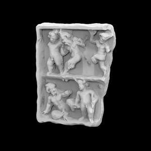 Roman relief with Erotes and Fauns