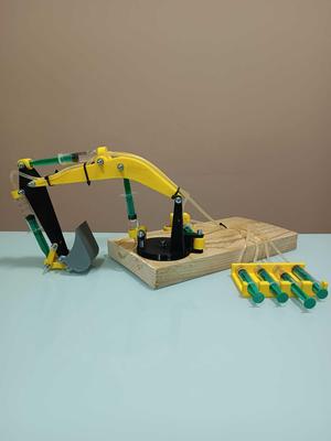 Hydraulic backhoe excavator backhoe loader syringe loader