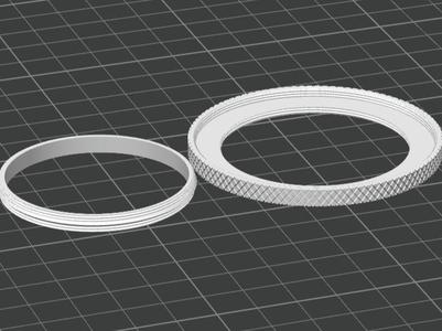 49mm to 62mm filter adapter ring