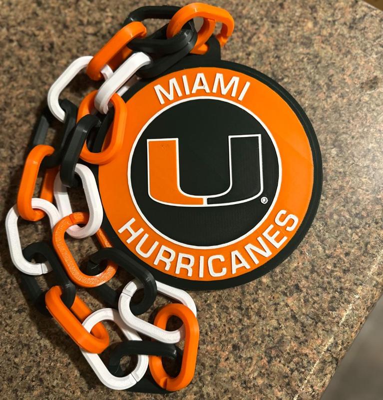 Miami Hurricanes Oversized Logo 