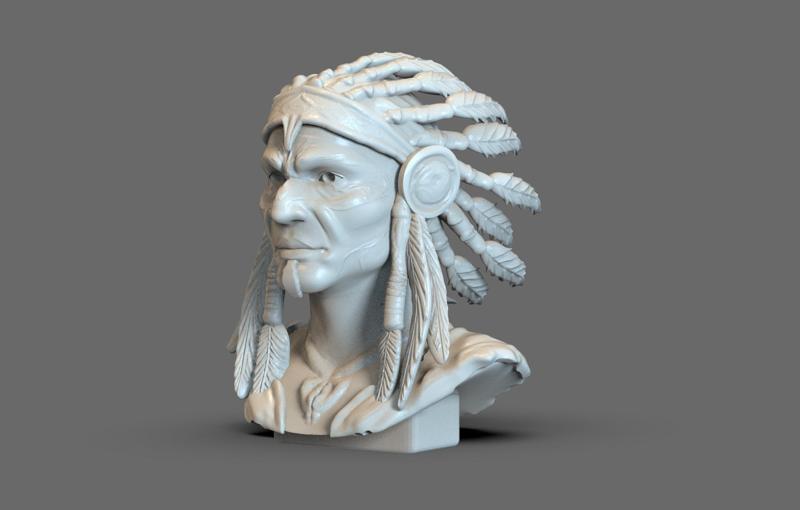 Native American Bust