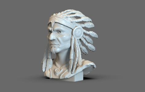 Native American Bust