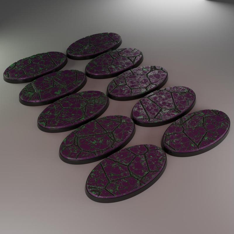 10x 75x42mm base with uranium wasteland (+toppers)