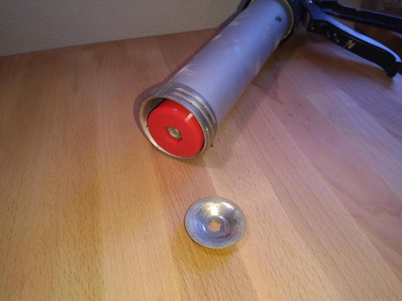 Caulking gun plate replacement