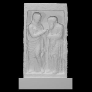 Reliefs from a Funerary Monument: Antigone leads her blind father Oedipus