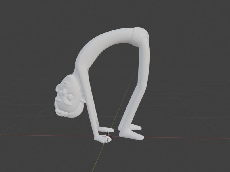 Person bending over