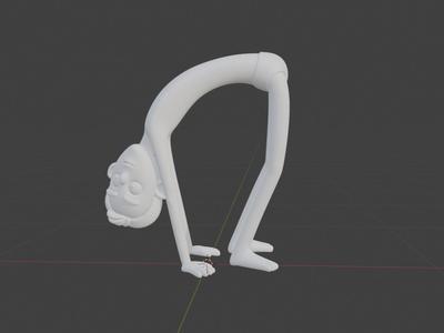Person bending over