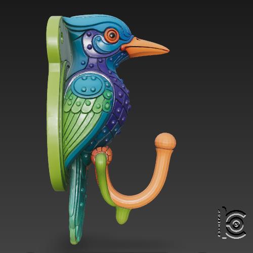 Cyberkingfisher - Feathered Hook Edition