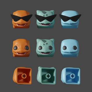 POKEMON KEYCAP GEN1 STARTER