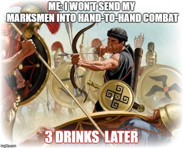 Macedonian Marksmen (Multiple poses, Multiple soldiers)