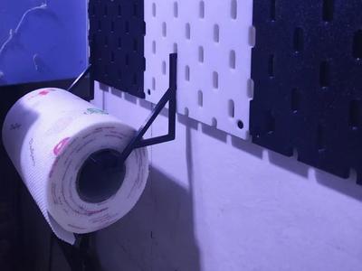 IKEA Skadis Pegboard Kitchen Paper Towel Holder