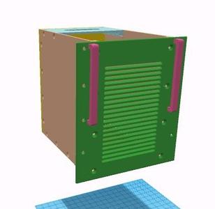 6" Rack mount ATX power supply case - MK2