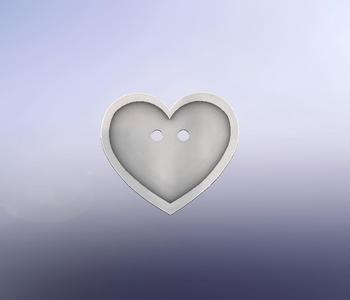 Heart Shirt Button