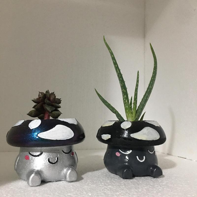 cute mushroom planter pot