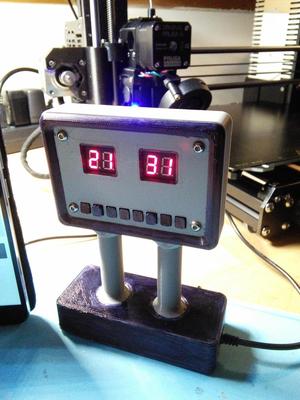 Scoreboard with ESP32 microcontroller