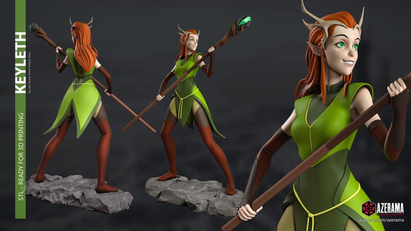 Keyleth STL Ready for 3D Printing 3D