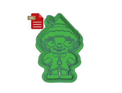 Elf Buddy Cookie Cutter and Stamp