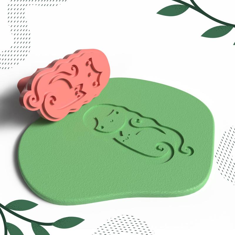 CLAY STAMP NO.25 | DIGITAL STL FILE | 1 SIZE