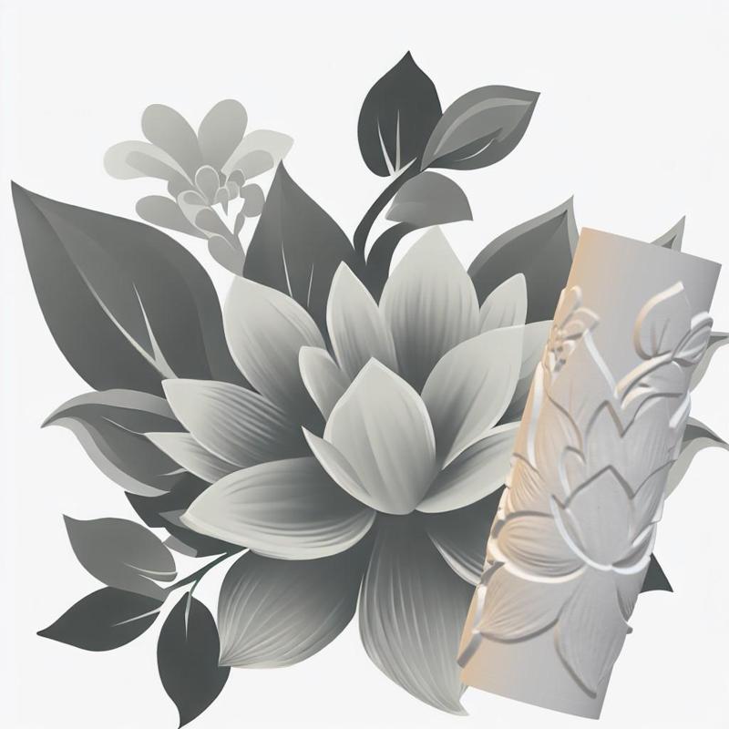 Floral Pattern Clay Roller for 3D Printing