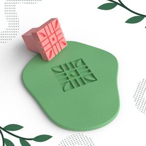 CLAY STAMP NO.02 | DIGITAL STL FILE | 1 SIZE