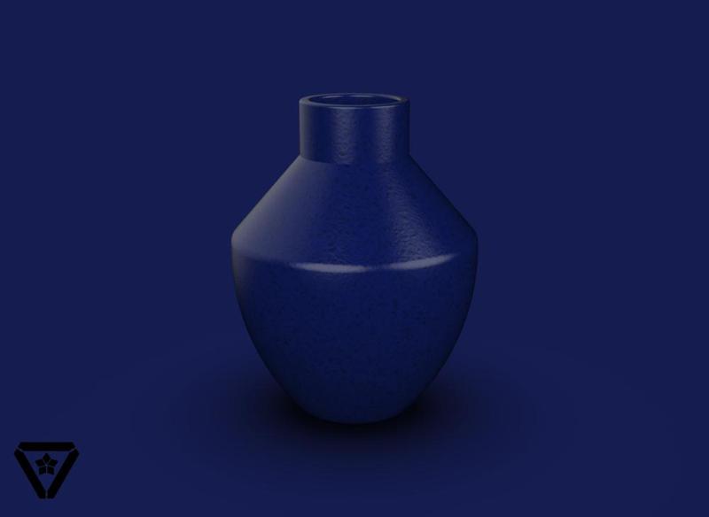 123. Cylinder Pottery Vase - V20 - Kazumi (Inches)