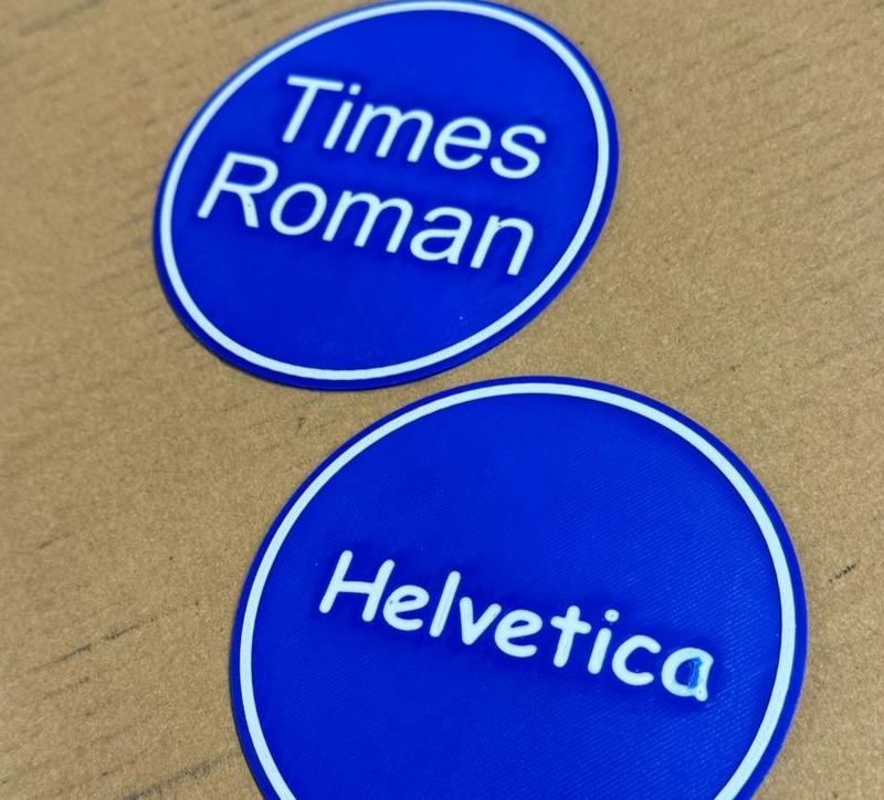 Wrong Font Coasters - Graphic Design Nightmare