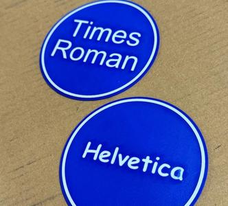 Wrong Font Coasters - Graphic Design Nightmare