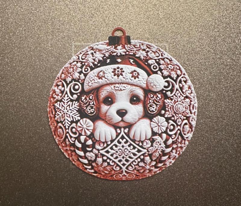 Puppy Christmas Bauble