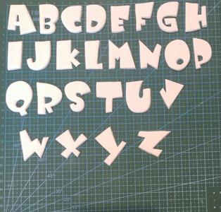 Cutters letters and numbers