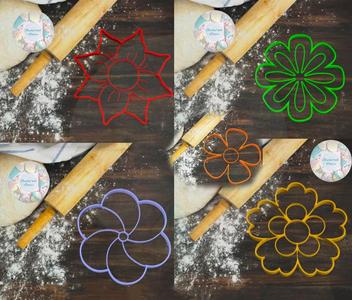 Flower (set) cookie cutter