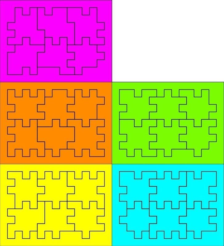 5 different box puzzles aka Happy Cubes