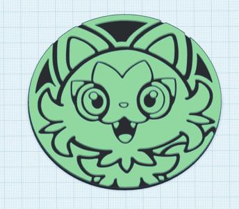 Sprigatito coin coaster