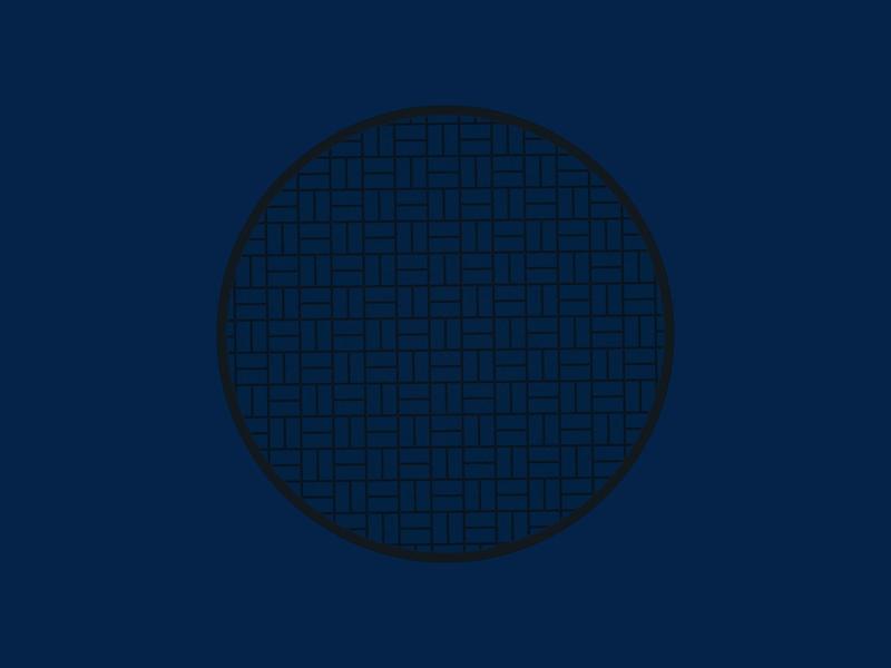 C17. Masaru Coaster - Circle 17 - Subway Tile Pattern