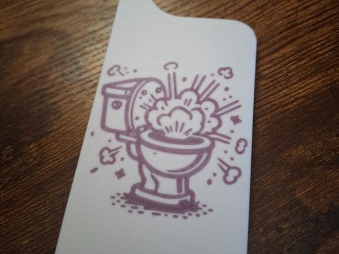 Exploding Toilet Door Hanger