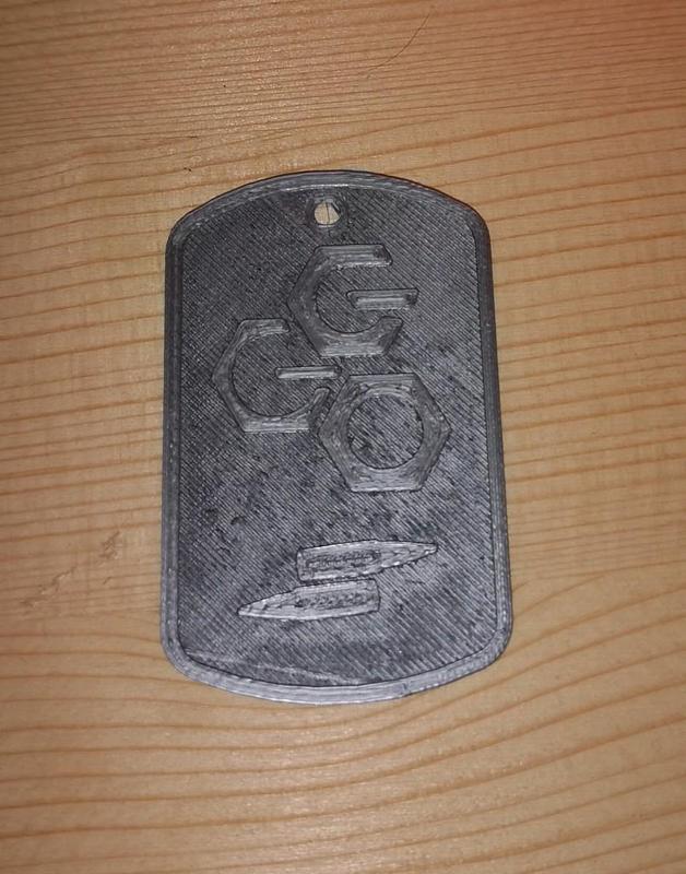 Portachiavi / keychain piastrina militare GGO