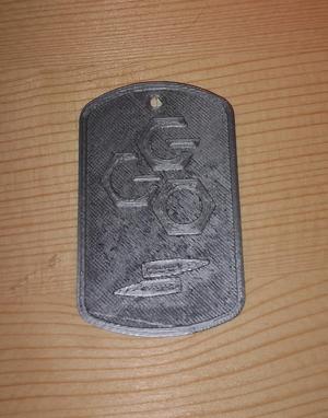 Portachiavi / keychain piastrina militare GGO
