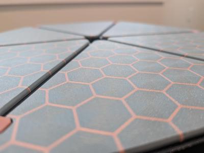 Hexable Coffee Table - Top Plate Hexagon Pattern