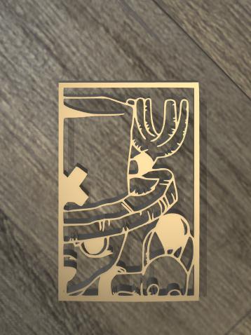 Wall art - one piece Tony-Tony 