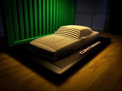 1967 Chevy Camaro - Layered Car Art