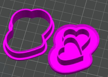 Two hearts - valentines day