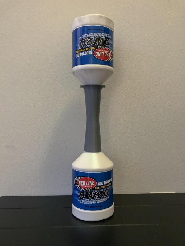 Custom Red Line Motor Oil Funnel