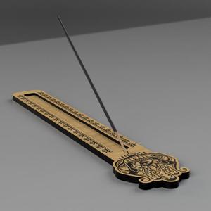 Decorative Hamsa Hand Incense Burner | Laser Cut File (Lightburn, DXF, PDF)