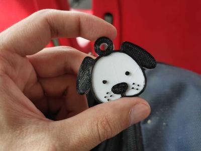 Keyrings dog faces 5 units